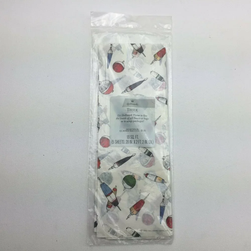 Pattern Tissue Paper Present Gift Wrapping Bumble Bee Polka Dot Fishing Bobbers